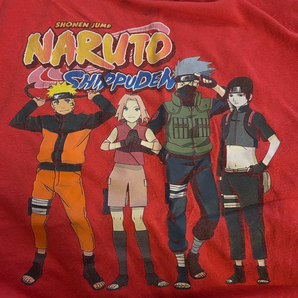Old Navy Kids Red Naruto Shippuden T-Shirt - Picture 3 of 4
